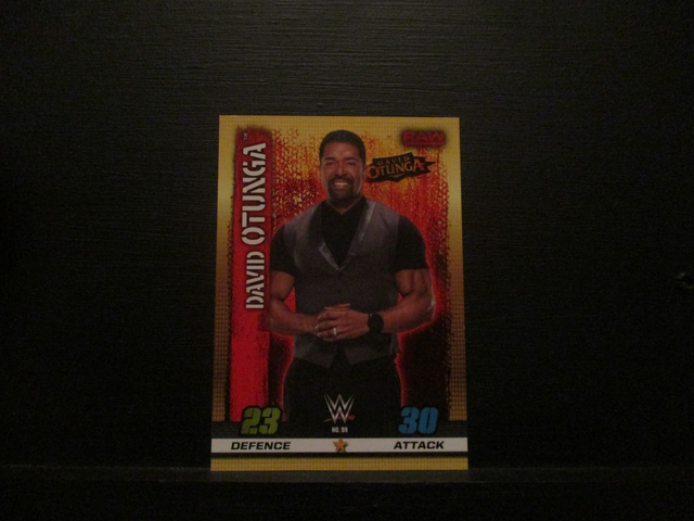 David Otunga - Raw Slam Attax 10th Edition Original Trading Card #99