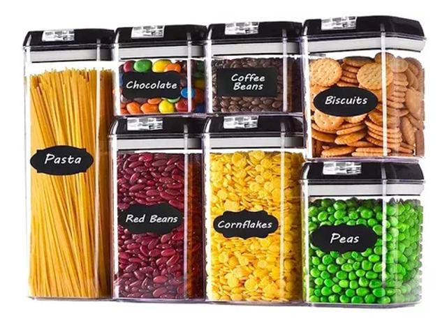 Organizador Despensa Frascos Para Condimentos Recipientes 