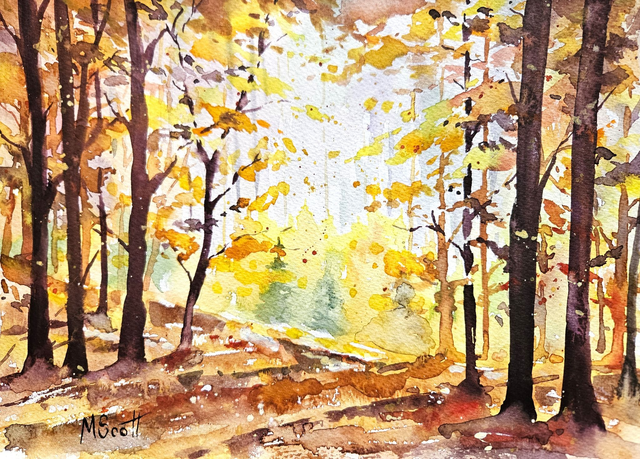 Autumn Woods - original