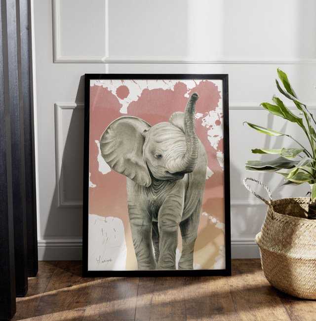Poster d'un éléphant