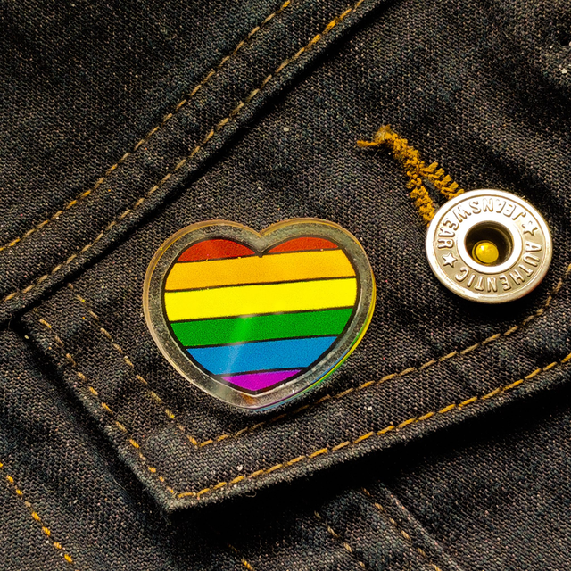 Rainbow - Heart - Pin - [PIN-RN-H]