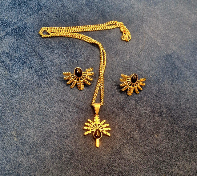 Parure ravinala noir 