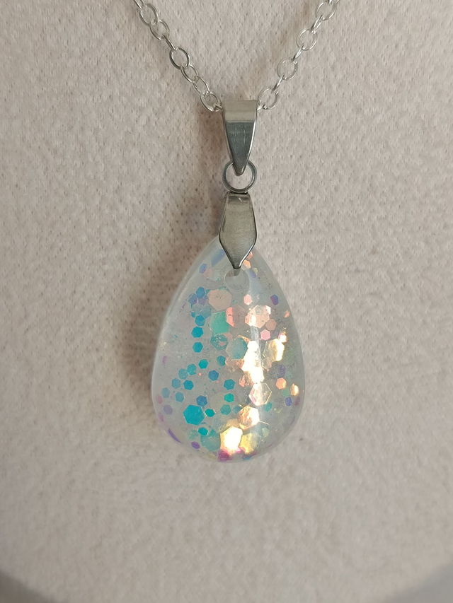 AstreLune – Collier "Goutte de Clarté Lunaire"
