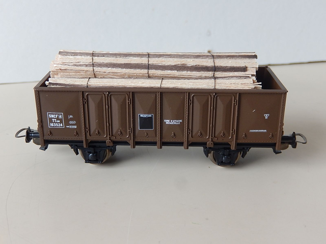 wagon tombereau bois piko 72083