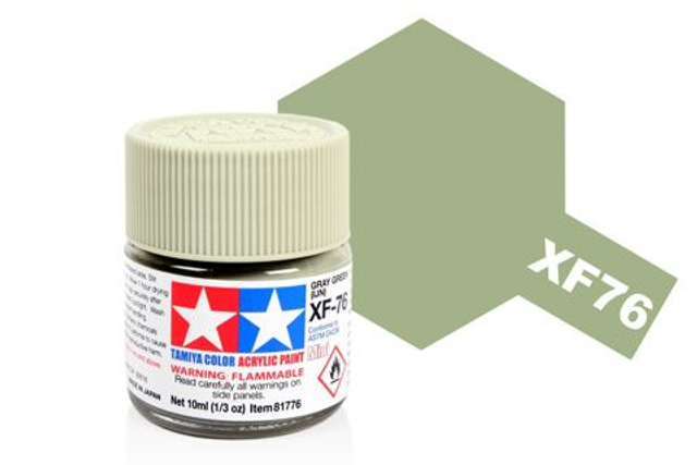 Acrylic Mini XF-76 Grey-Green (IJN)