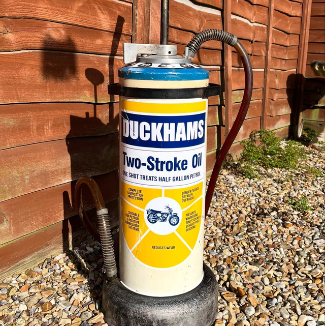 1970’s DUCKHAMS Motorcycle Two-Stroke Shot Dispenser