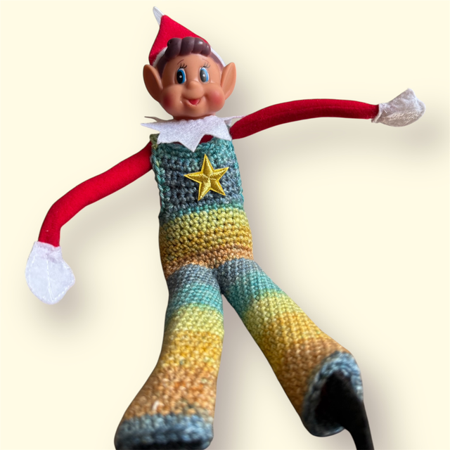 Salopette Galopia rayée ton jaune bleue