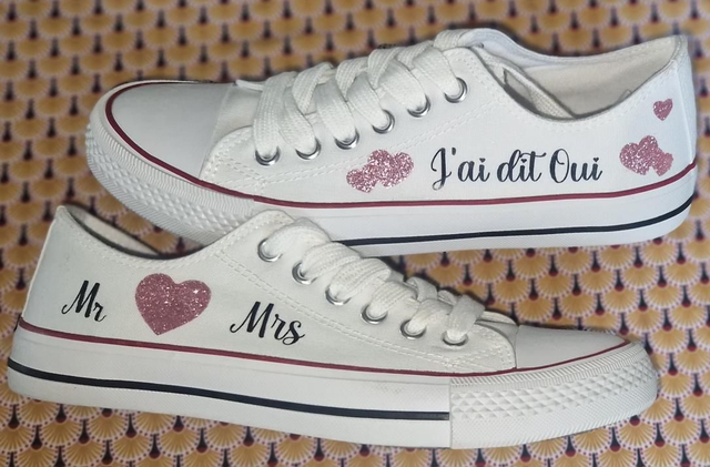 Baskets blanche perso