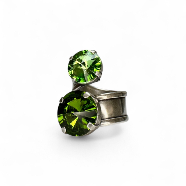 Ring DUO Peridot, Olivin, Grün