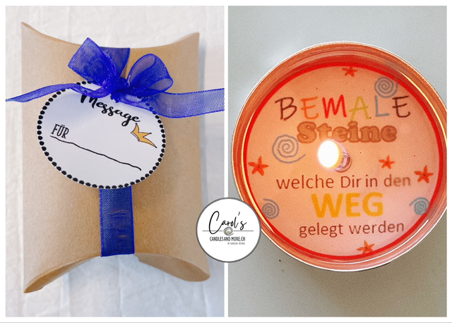 1er Teelicht - Bemale Steine die Dir in den Weg gelegt werden