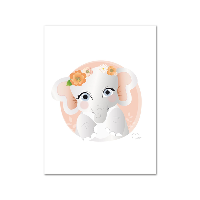 Affiche Bébé Éléphant