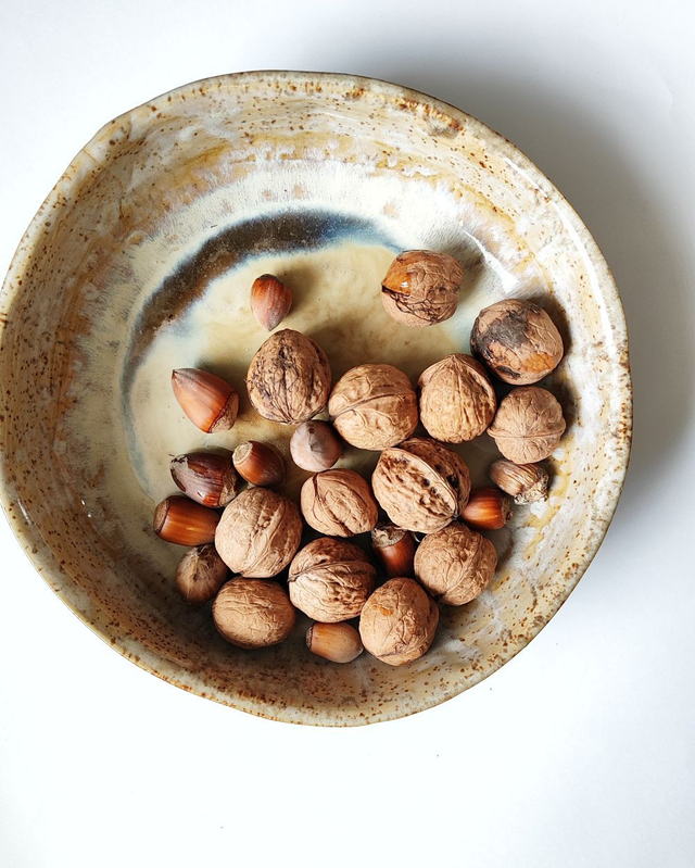 Miska ceramiczna turkusowa z kolorowym wnętrzem 750 ml