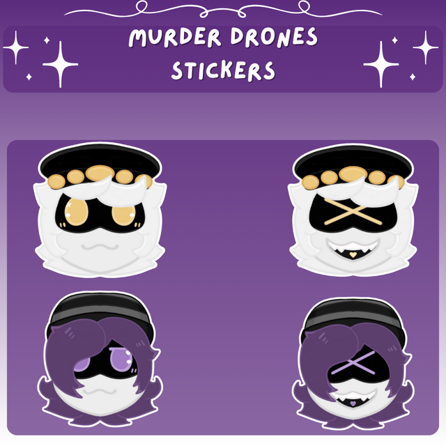 Murder drones stickers