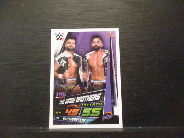 The Singh Brothers - Tag Team Slam Attax Universe Original Trading Card #170