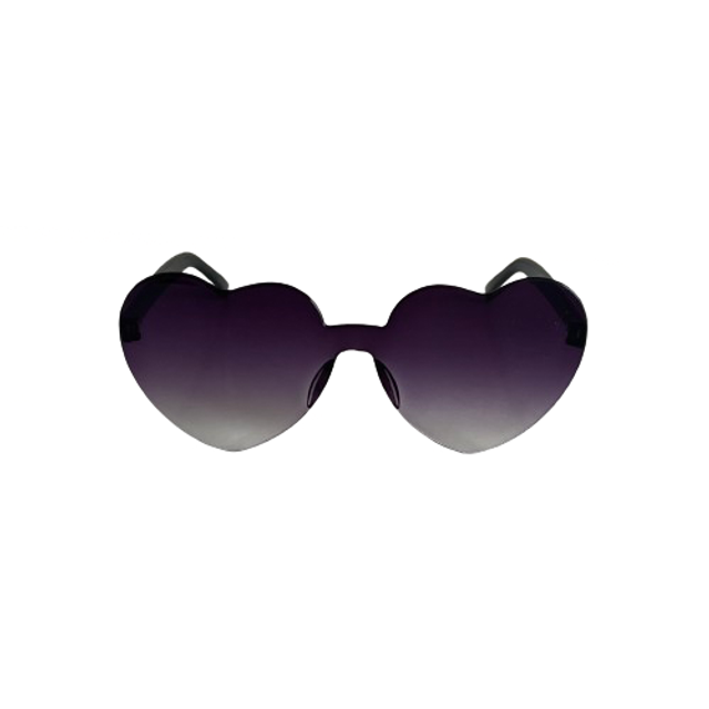 Lunette Coeur Noir Dégradé