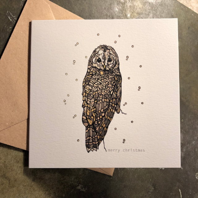 Card - Christmas - Owl