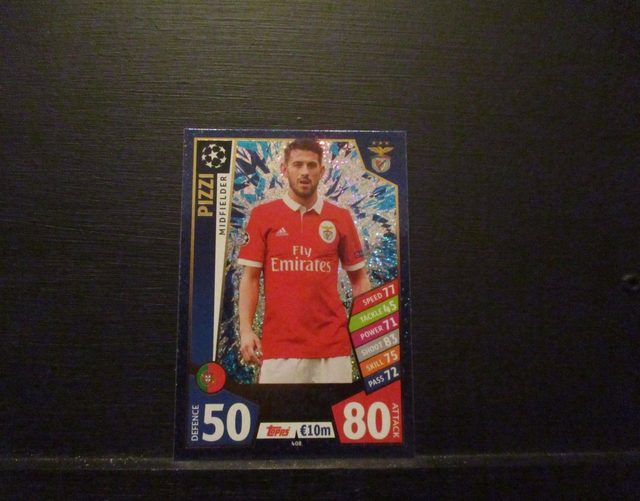 Pizzi - UEFA Champions League Match Attax 2017/18 Original Trading Card #408