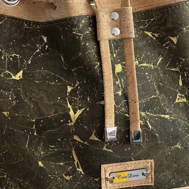 Sac seau « kaki doré »