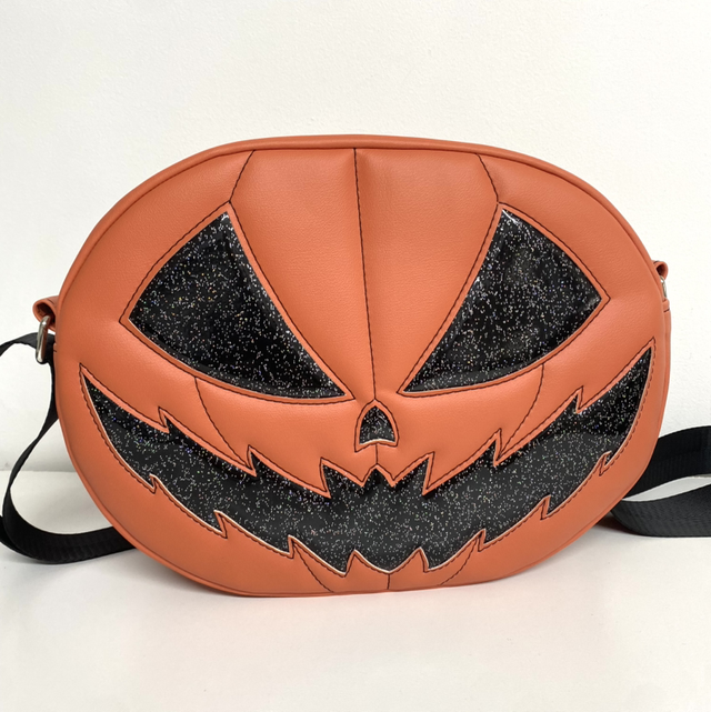 Orange Pumpkin crossbody bag Large