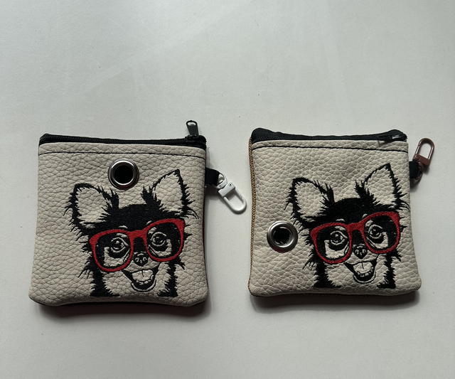 Poo Bags - with dispenser - Chihuahua with Glasses