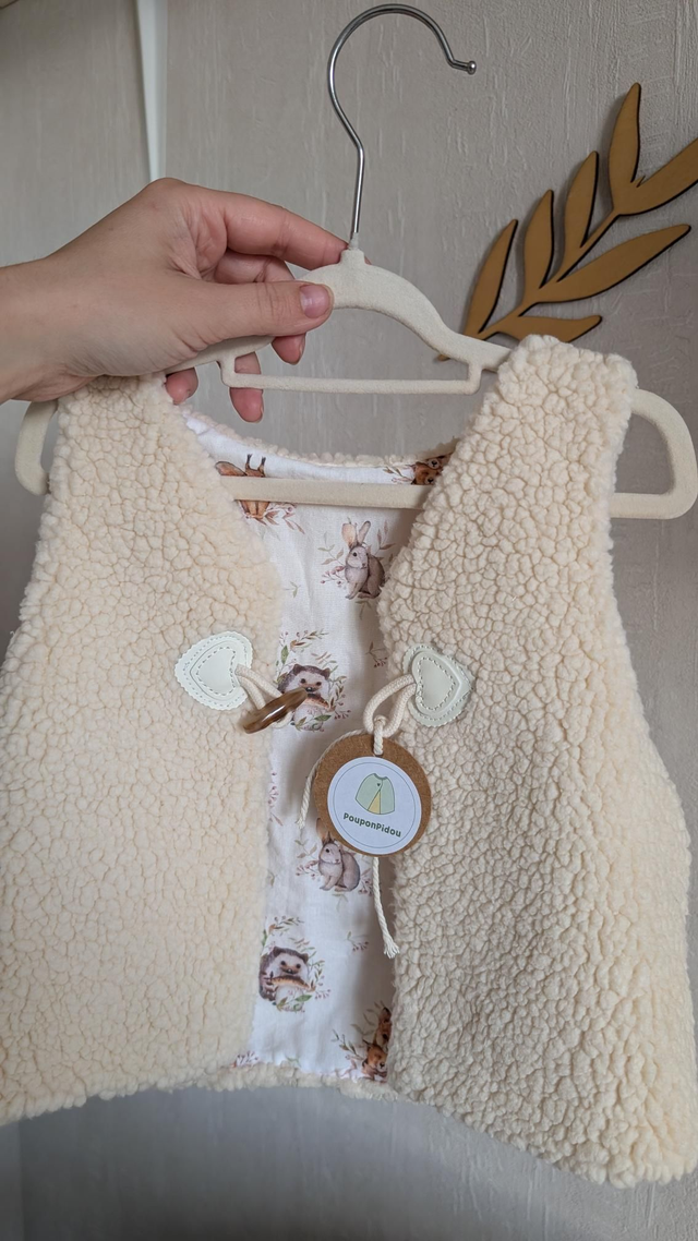 Gilet de berger écru enfant