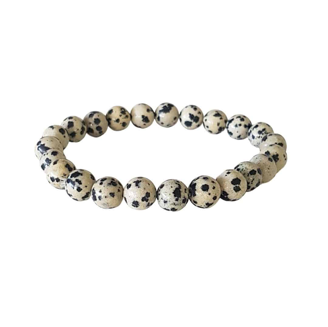 Bracelet Jaspe Dalmatien 6mm