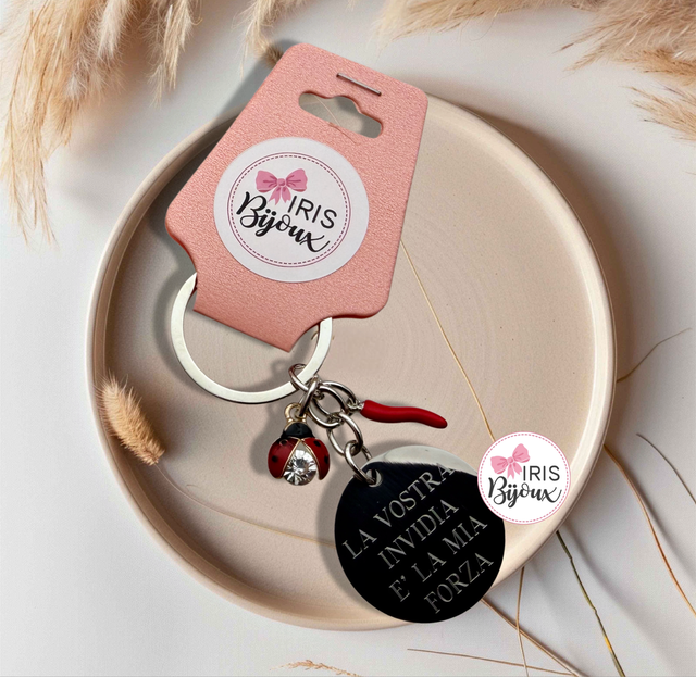 Portachiavi personalizzato tondo