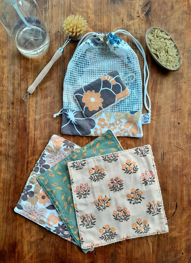 Kit zéro déchet &quot;Cuisine&quot; orange