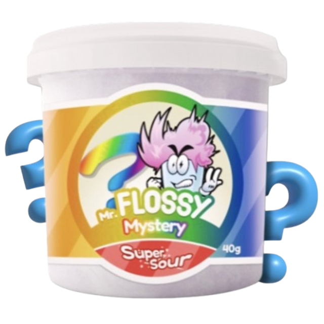 Mr Flossy Barbe à papa Acidulée Mystery 40 Gr