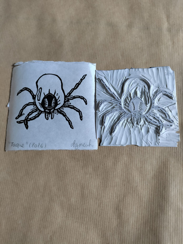 Monsieur Toque impression format carré 10X10cm