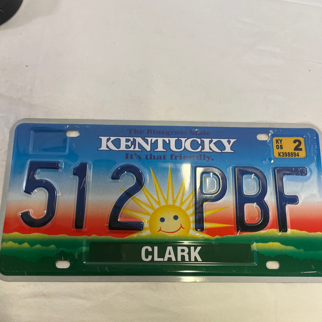 plaque d’immatriculation décorative 