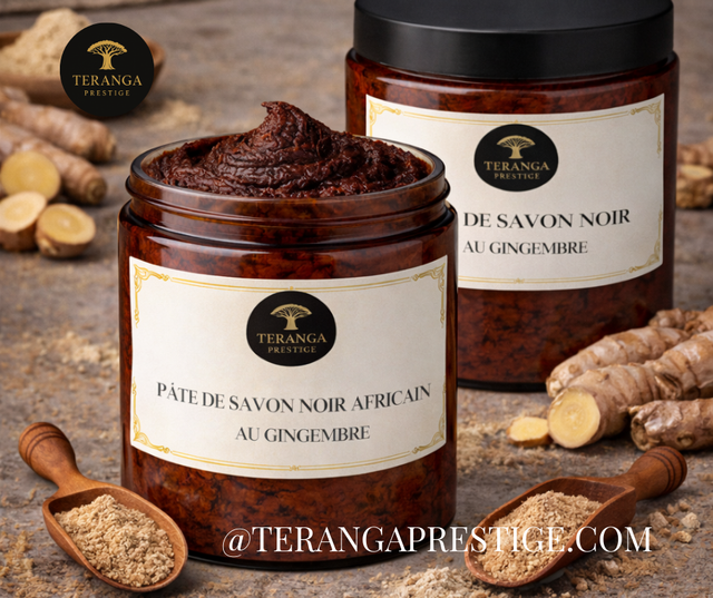 Pâte de Savon Noir Africain au Gingembre