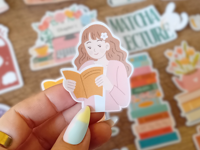 Sticker Holographique Waterproof - Jeune Fille Qui Li