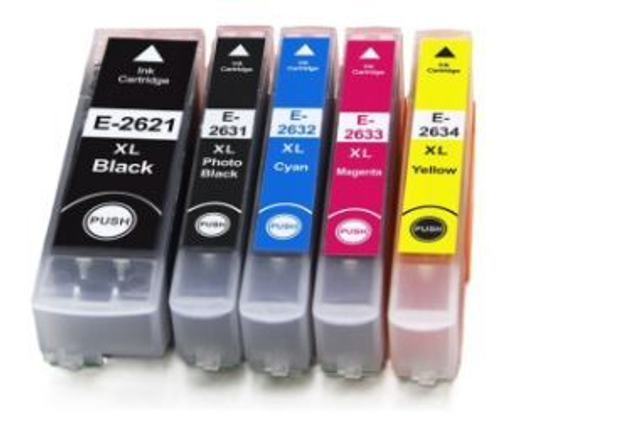 26 XL Epson Compatible lot*4, jet d'encre, SERIE "OURS POLAIRE"