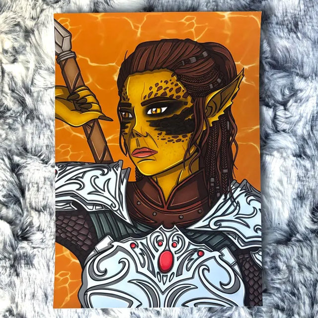 Lae'zel Baldur's Gate 3 A5 Portrait Print
