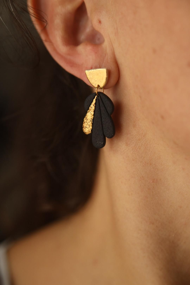 Boucles Oreilles Collection Automnale Dorée 