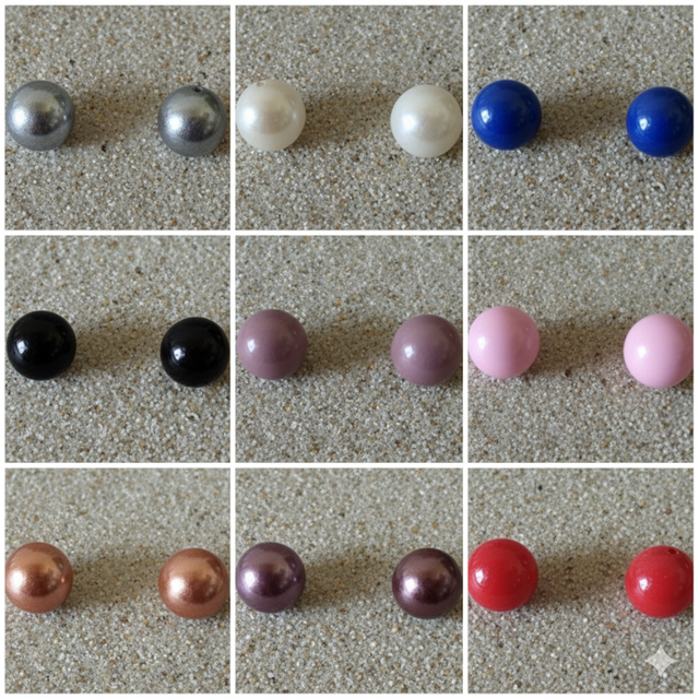 Boucles d'oreilles clous boules 