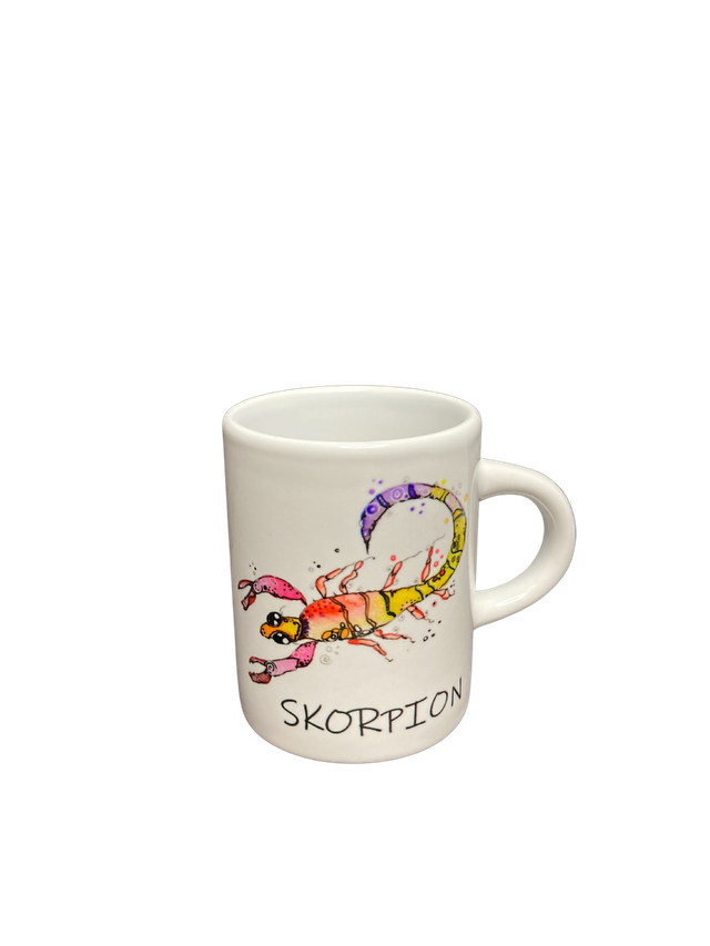 Keramiktasse "Sternzeichen - Skorpion"