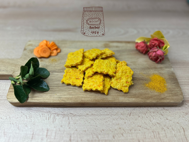 1. Biscuits Carotte - Curry (Sachet de 125g) 