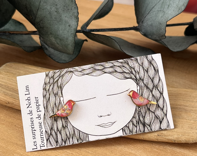 Puces oiseaux acier inoxydable 