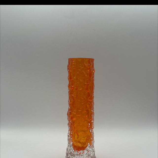 Whitefriars – Finger Vase, Tangerine