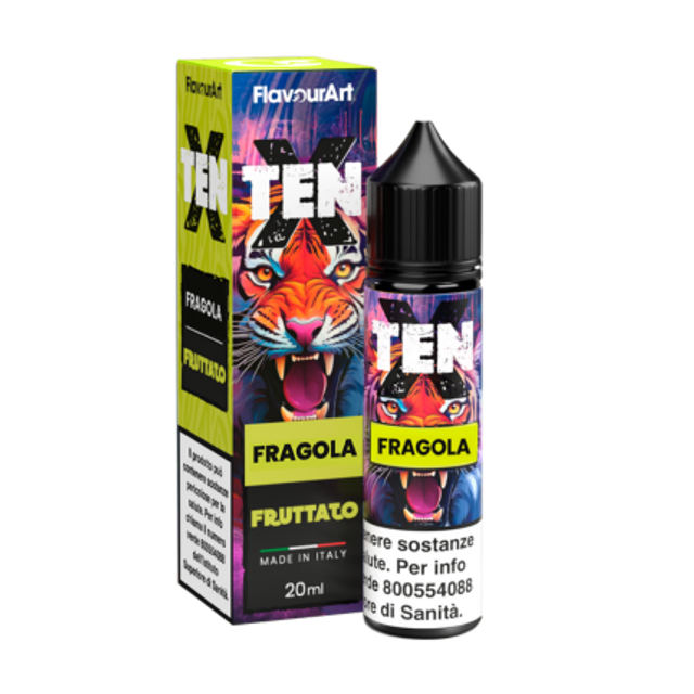 FLAVOURART Ten X Fragola SHOT 20/60 20ml EAN8058611847233