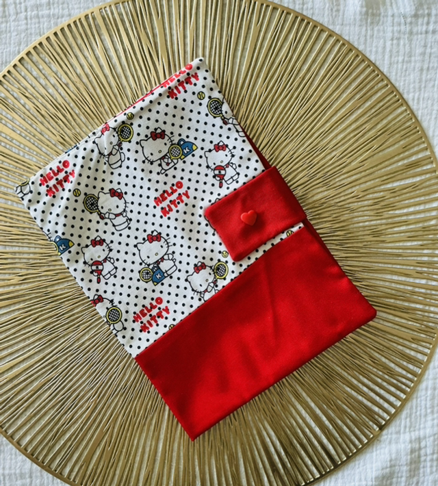 Protège carnet de santé en coton modèle « Hello Kitty » 