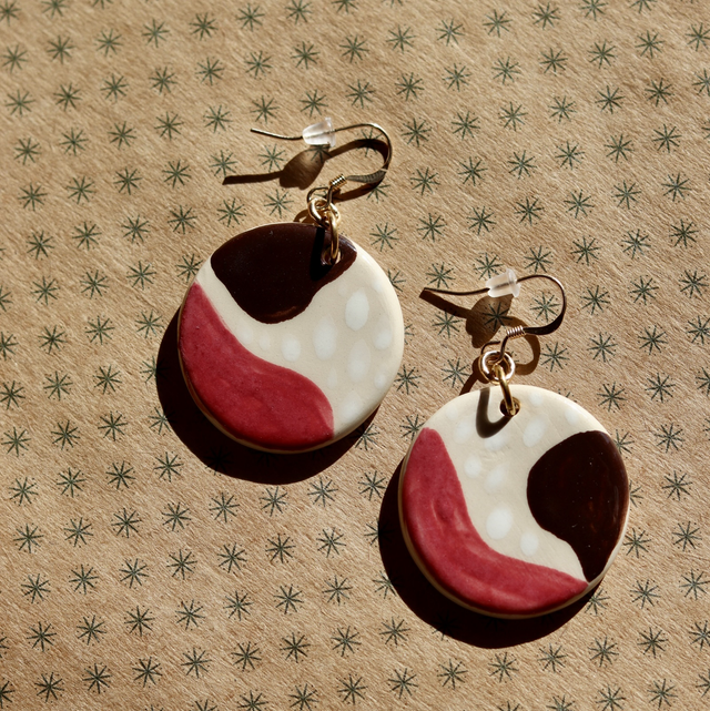Boucles d’oreilles en céramique 