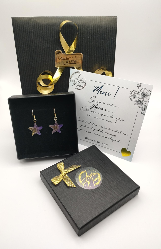 Boucles d'oreilles "Glycina"