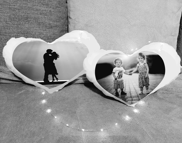 Coussin coeur sublimé