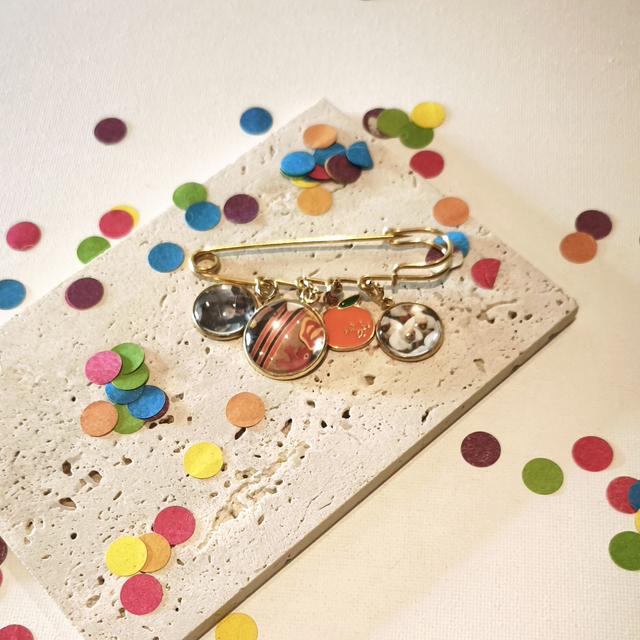 Charm’s Carnaval orange – interchangeable – Bijou personnalisable