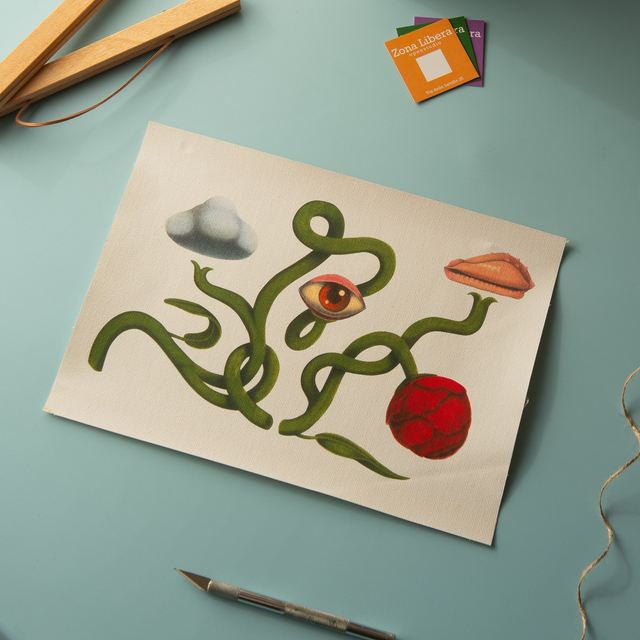 Fiore su canvas Amore