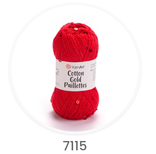 Cotton Gold Paillettes 7115