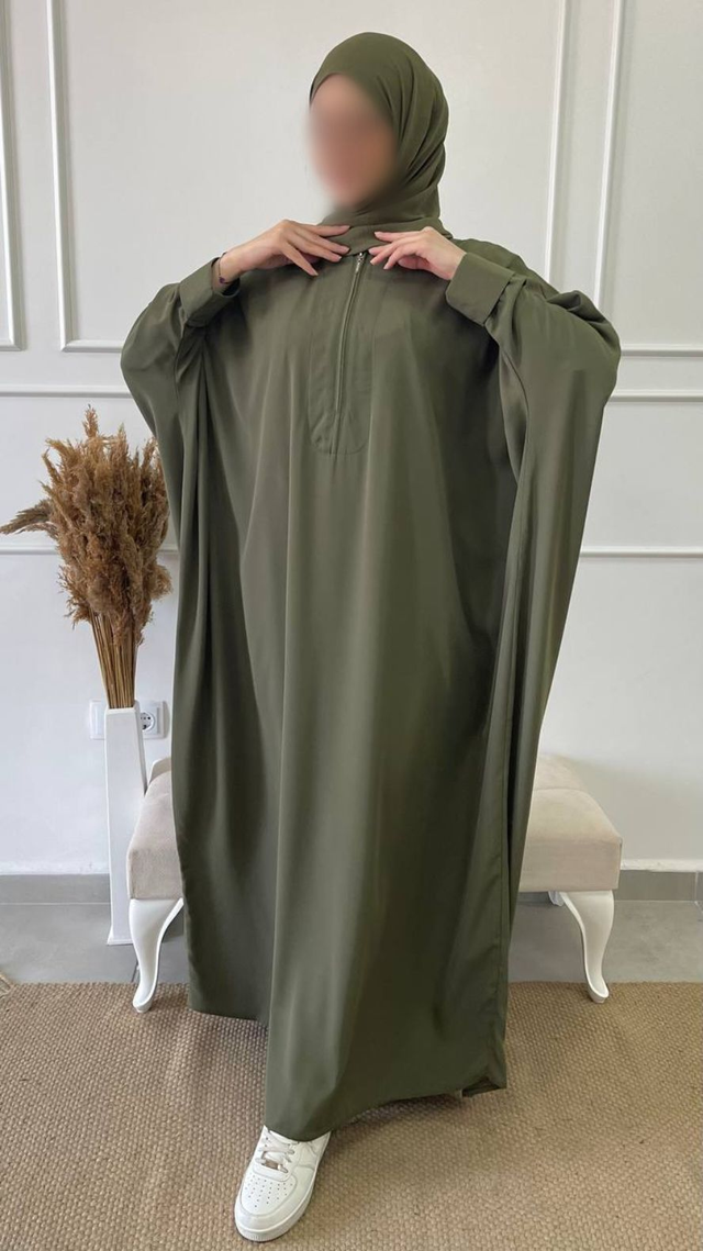 ABAYA PAPILLON KAKI